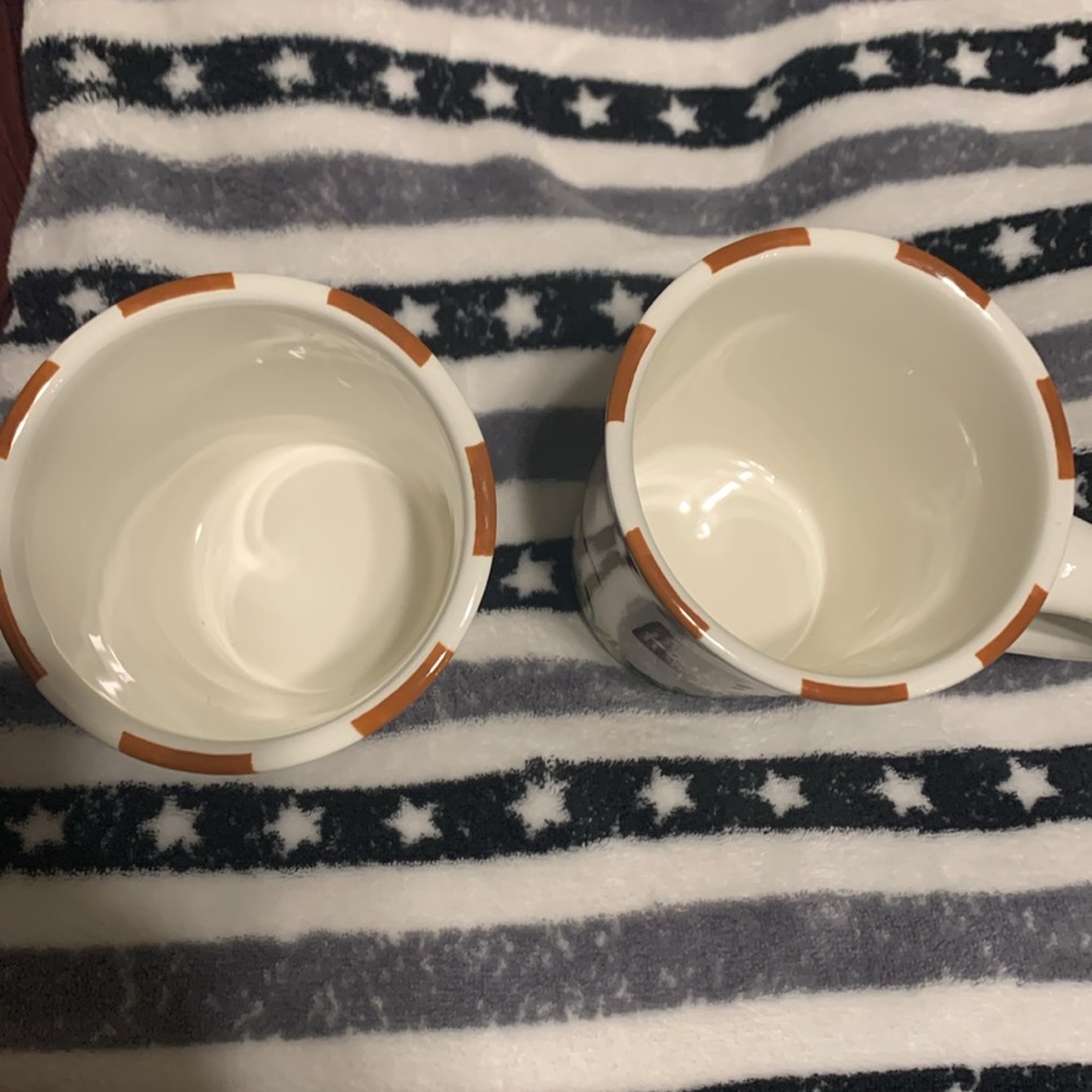 Texas Longhorns Ceramic Mug Set - Brown and White (2 mugs) - Picture 2 of 4